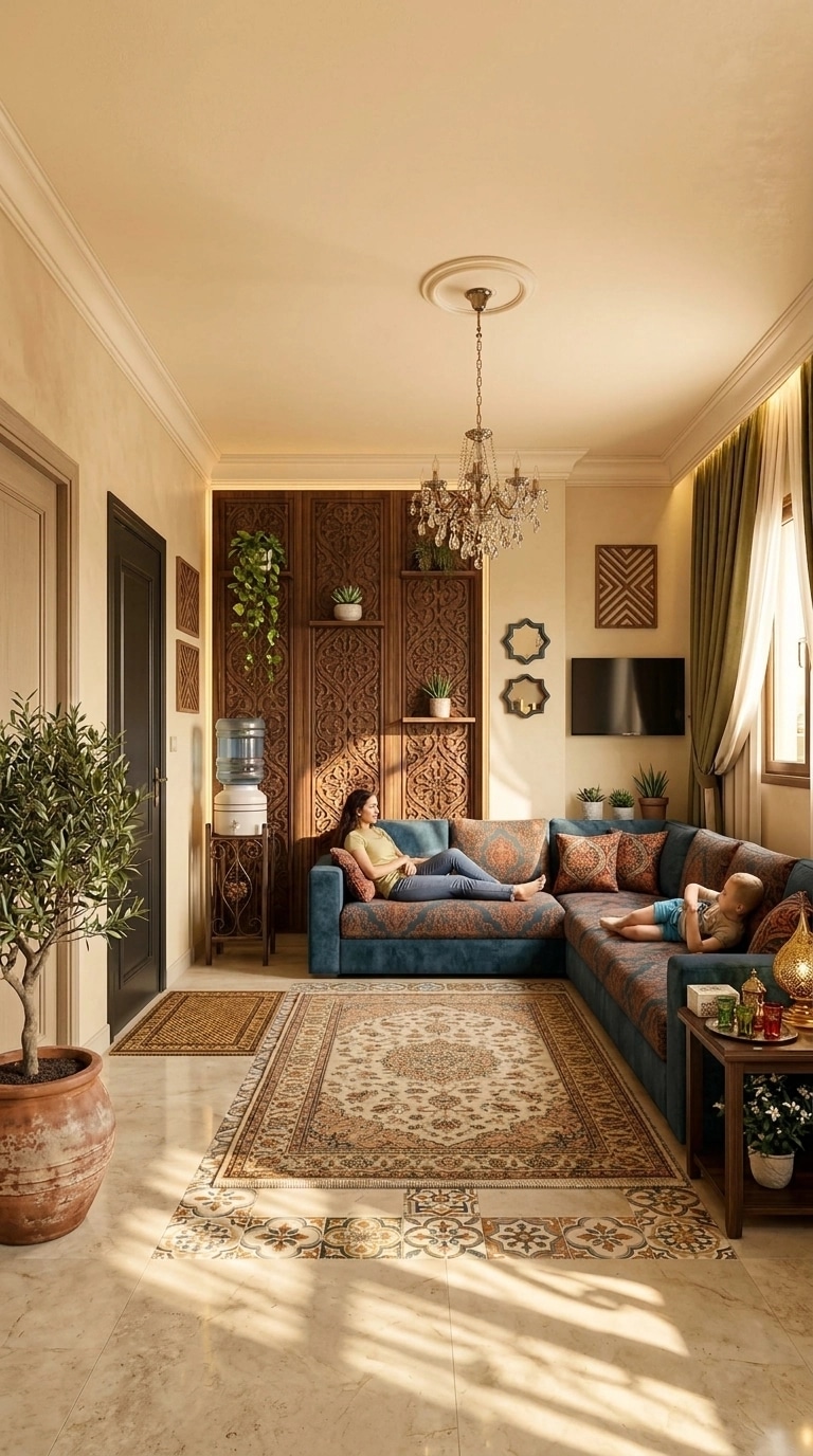 Interior design in Mediterranean style — Living Room by GenRoom AI