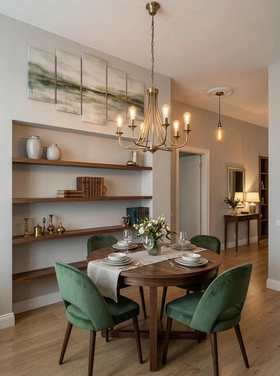 Interior design in Transitional style — dining_room by GenRoom AI
