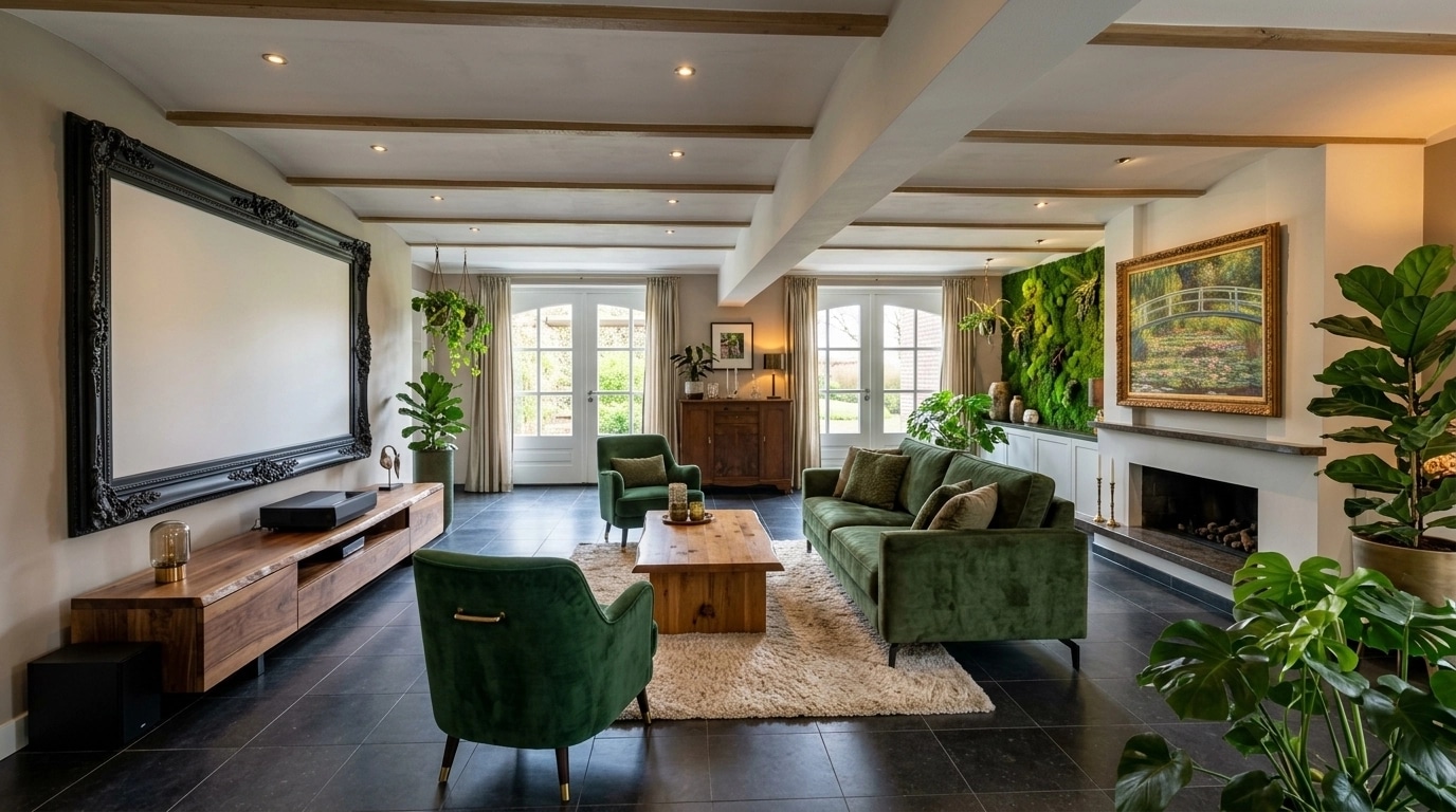 Interior design in Biophilic style — Living Room by GenRoom AI