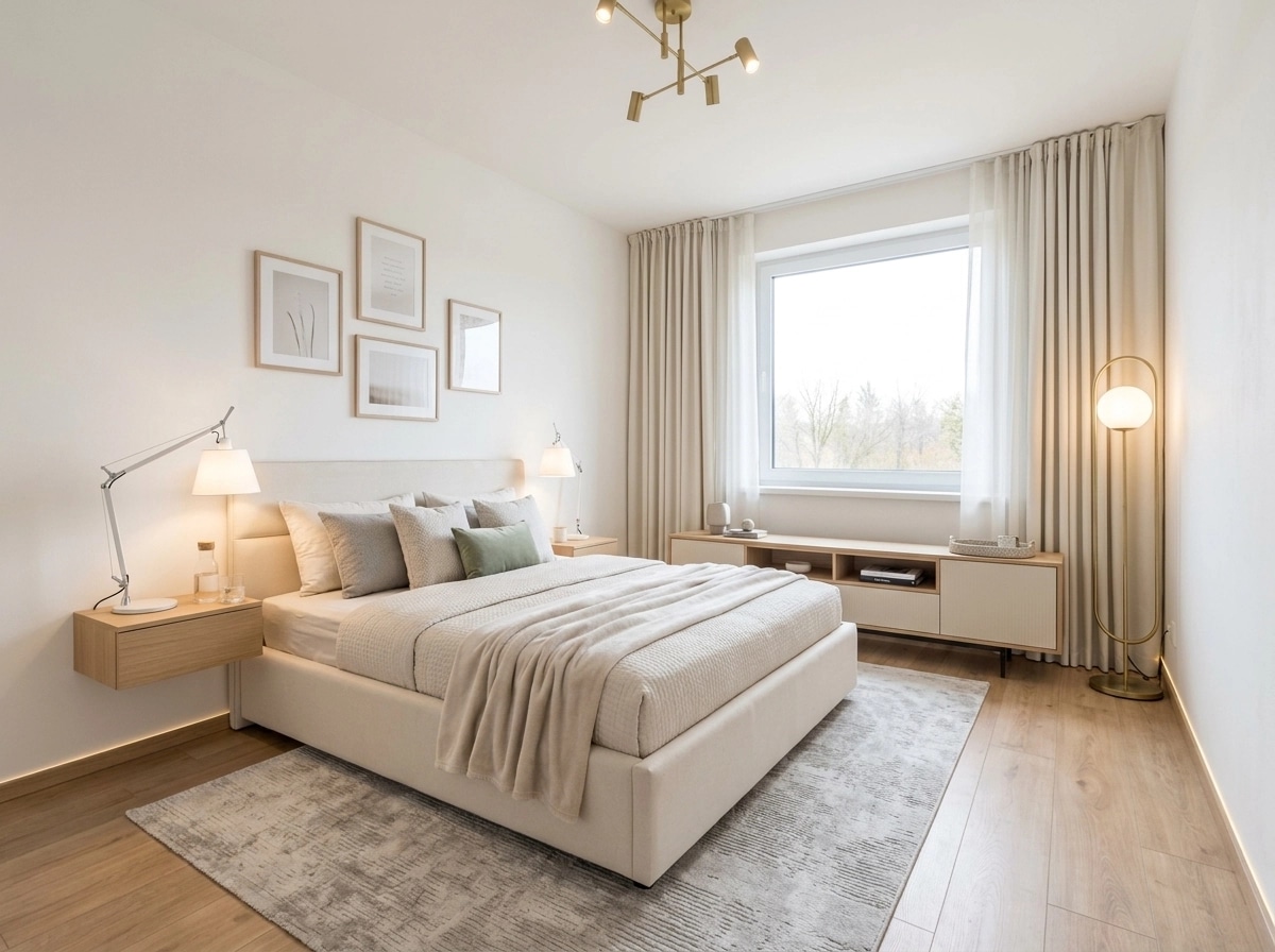 Contemporary Bedroom design — interior photo by GenRoom AI
