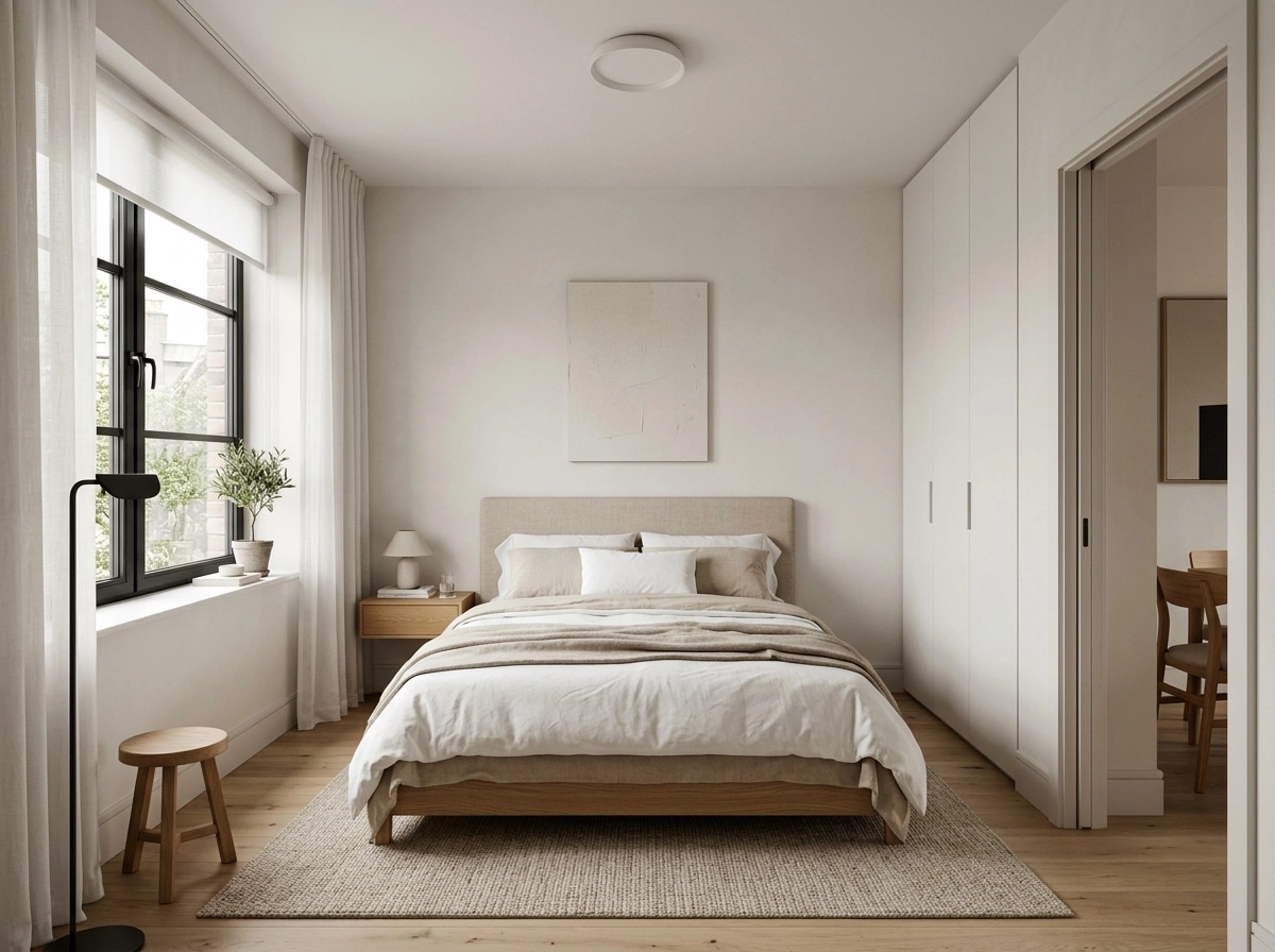 Minimalism Bedroom design — interior photo by GenRoom AI
