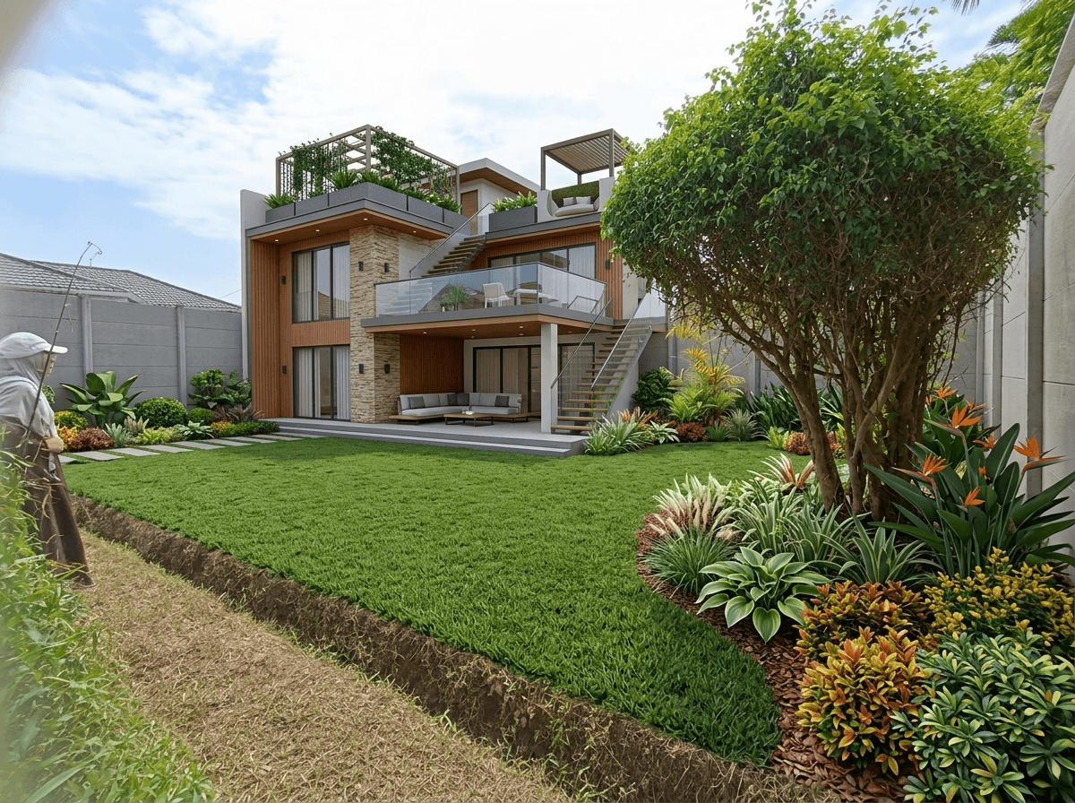 Yard design in no_style style — photo by GenRoom AI