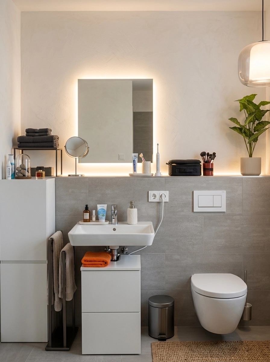 Contemporary Bathroom design — interior photo by GenRoom AI