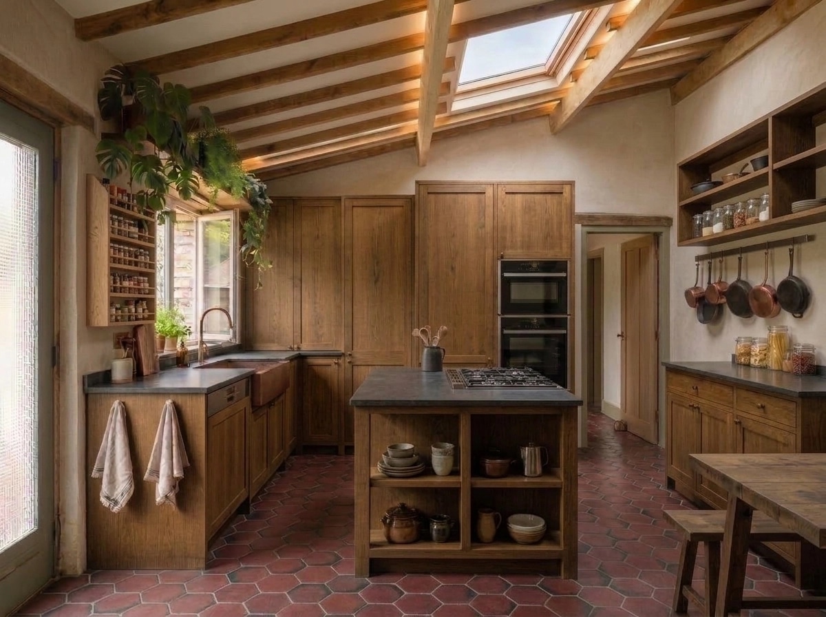 Interior design in Biophilic style — Kitchen by GenRoom AI