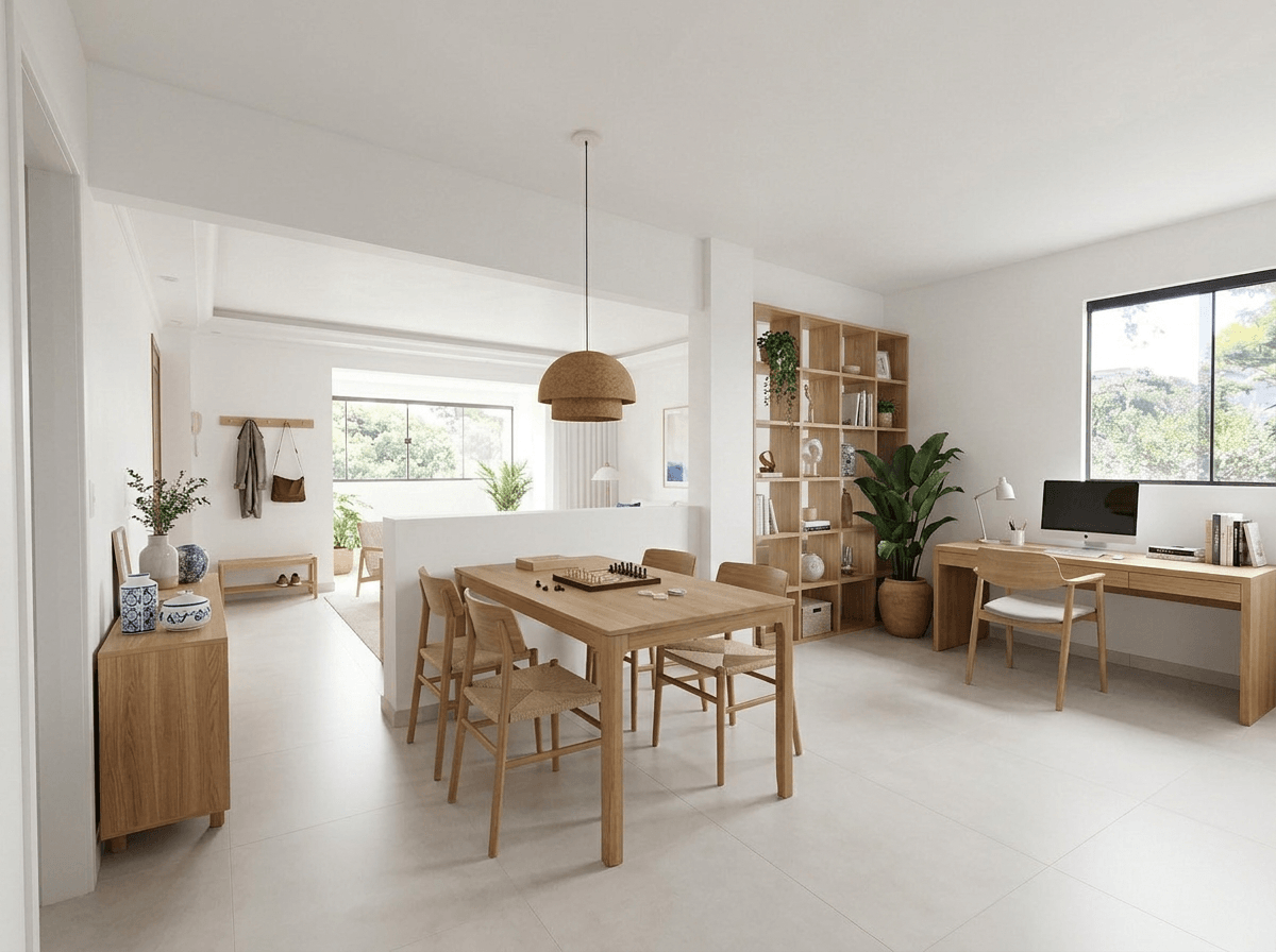 Interior design in Portuguese Modern style — Hallway by GenRoom AI