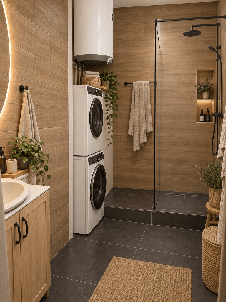 Design d'intérieur en style Scandinavian — Salle de bain par GenRoom AI