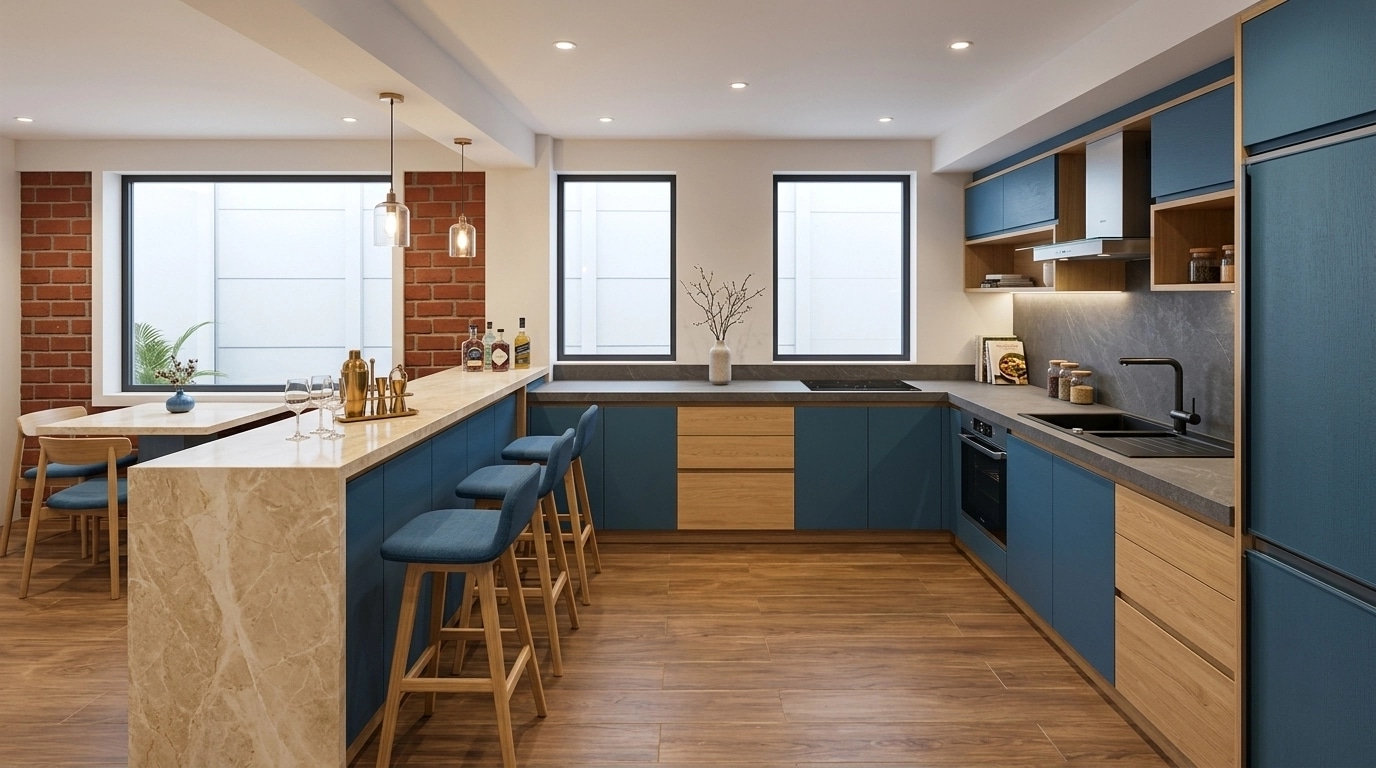 Interior design in Scandinavian style — Kitchen by GenRoom AI