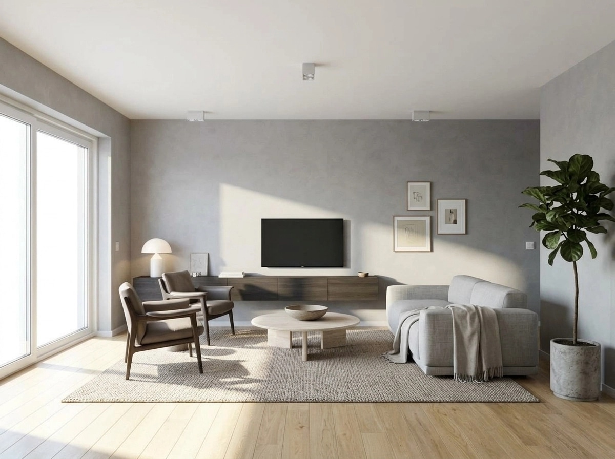 Minimalism Living Room design — interior photo by GenRoom AI