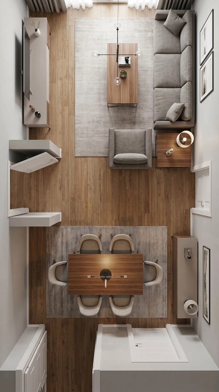 Interior design in Contemporary style — Living Room by GenRoom AI