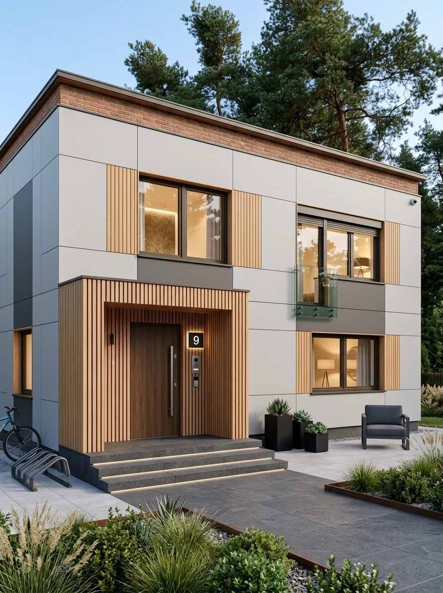 Facade design in Contemporary Facade style — Facade by GenRoom AI