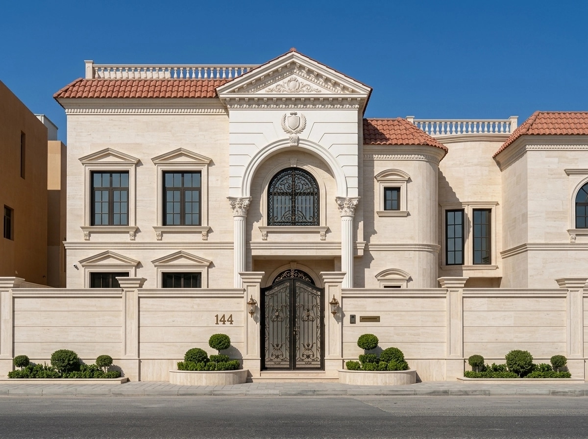 Facade design in Neoclassic Facade style — Facade by GenRoom AI