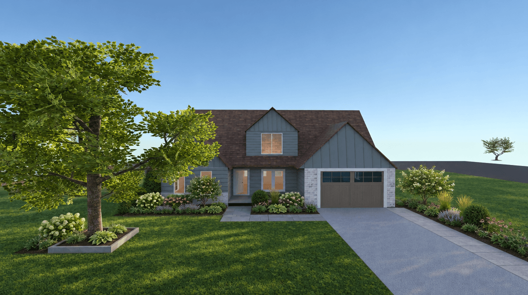 Landscape design in Eco Natural Garden style — Yard by GenRoom AI