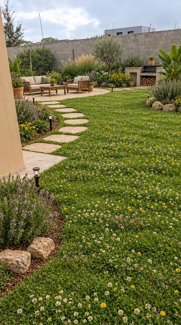 Landscape design in Eco Natural Garden style — Yard by GenRoom AI
