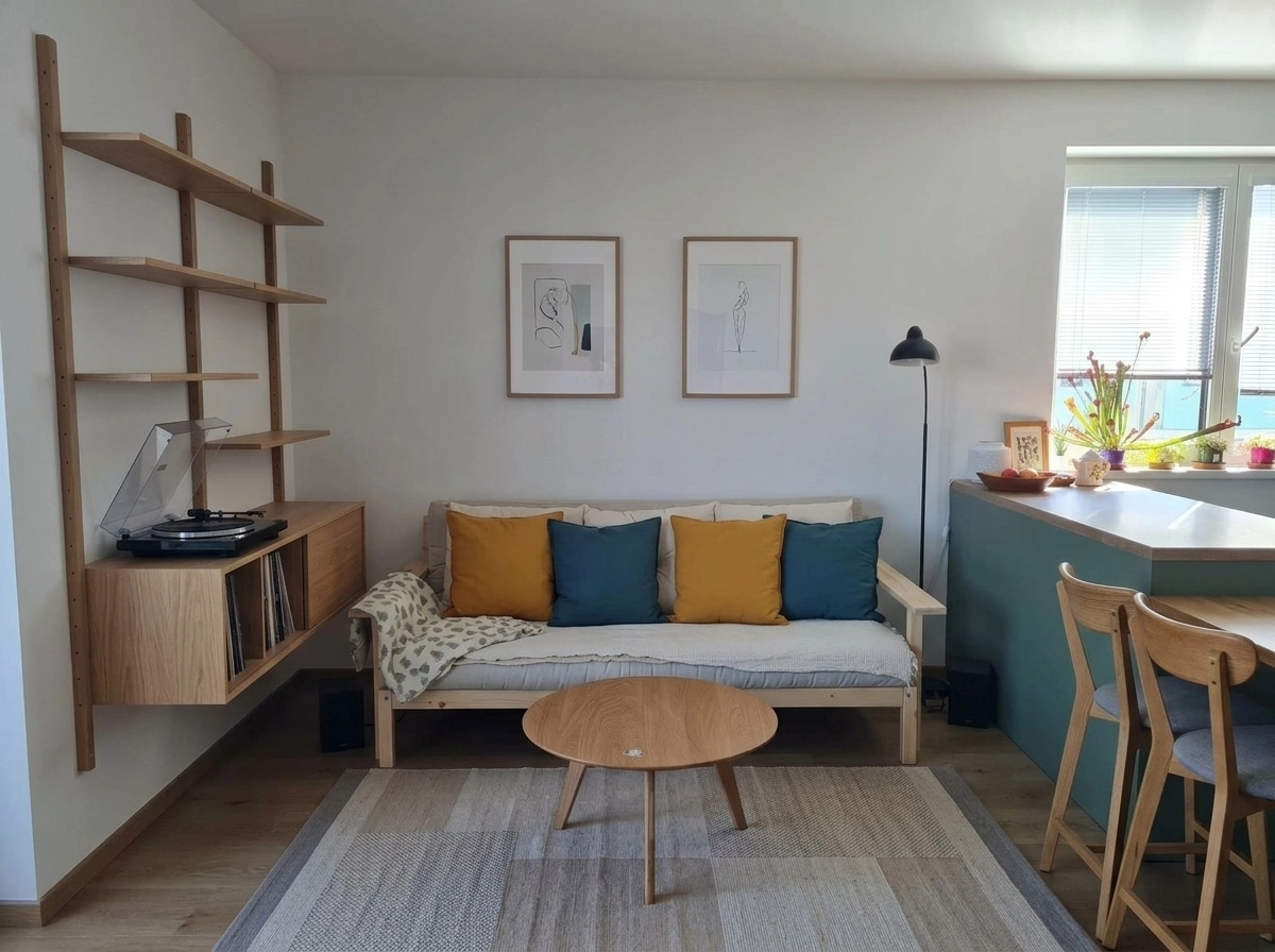 Interior design in Minimalism style — Living Room by GenRoom AI
