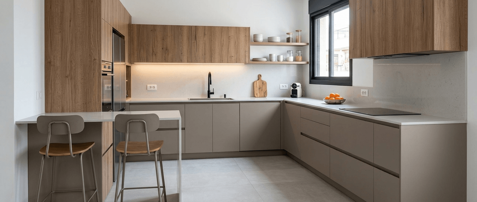 Kitchen interior in Contemporary style — photo by GenRoom AI