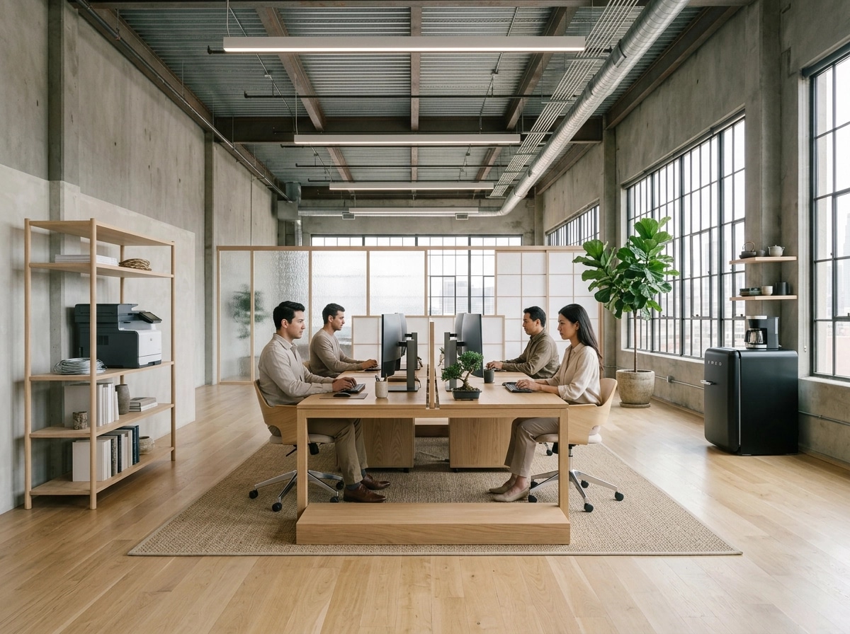 Interior design in Japandi style — office_space by GenRoom AI