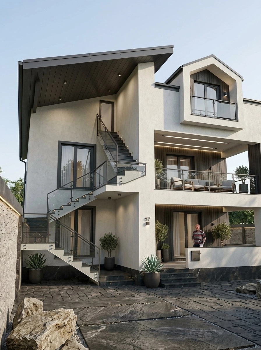 Contemporary Facade Facade design — facade photo by GenRoom AI
