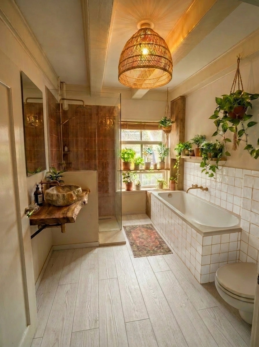 Interior design in Mediterranean style — Bathroom by GenRoom AI
