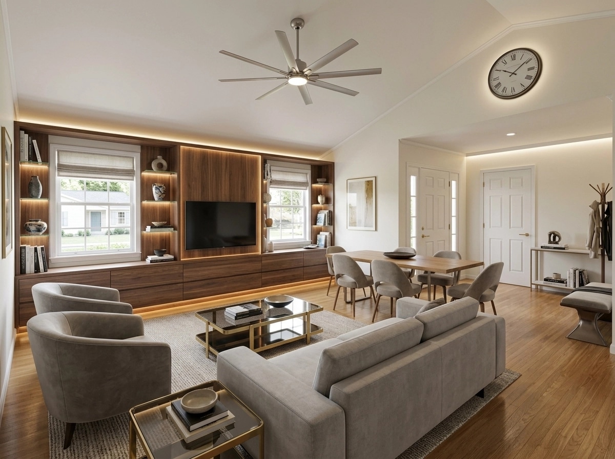 Interior design in Contemporary style — Living Room by GenRoom AI