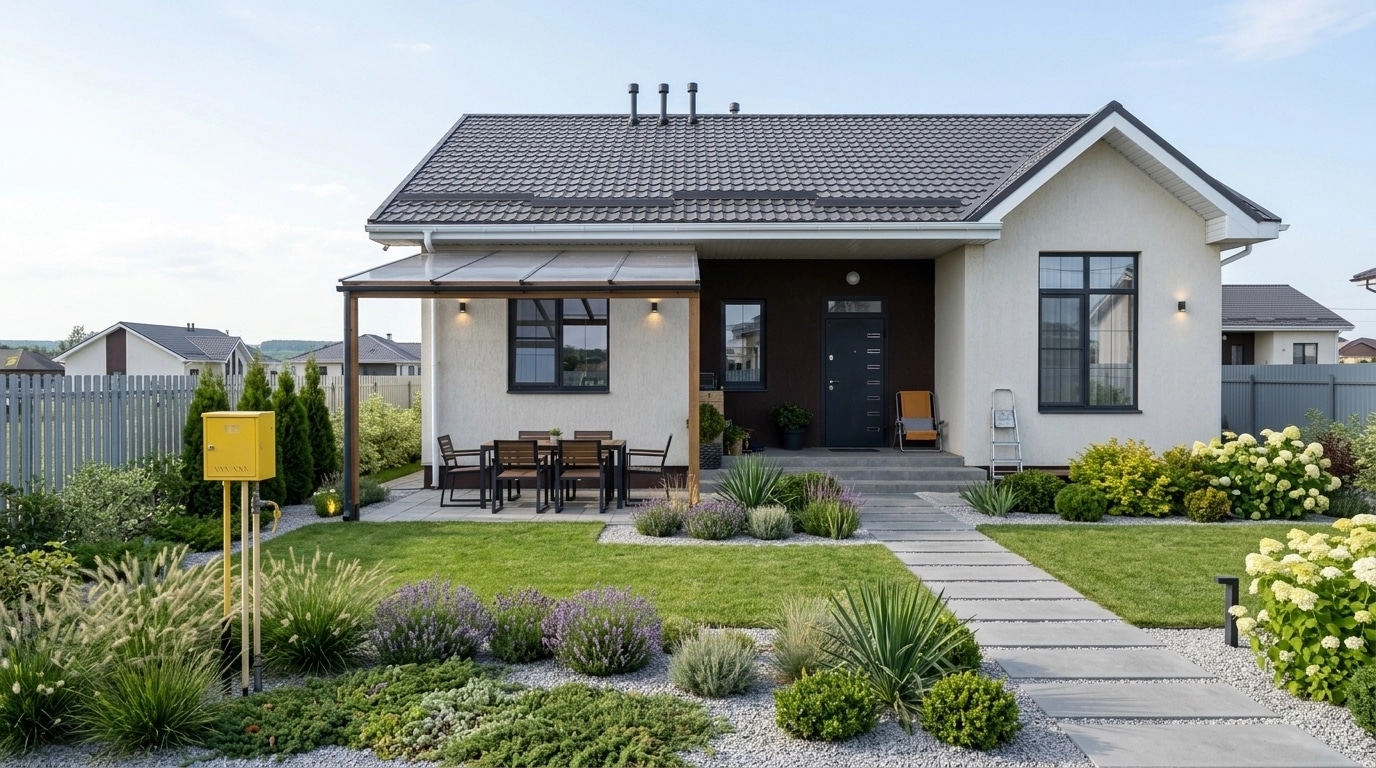 Landscape design in Minimalist Yard style — Yard by GenRoom AI