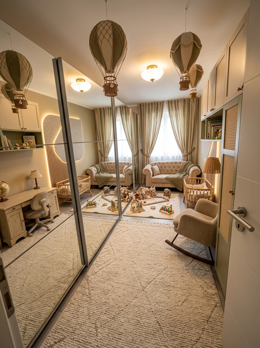 İç mekân tasarımı Mediterranean stili — Çocuk Odası GenRoom AI