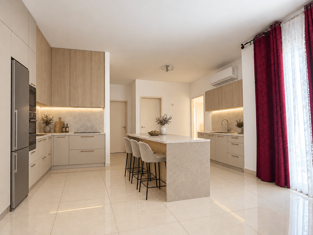 Kitchen interior in no_style style — photo by GenRoom AI