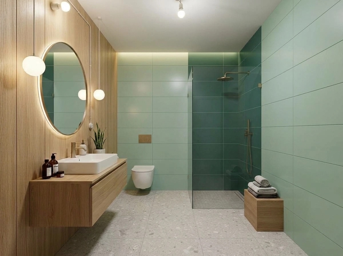 Interior design in Scandinavian style — Bathroom by GenRoom AI