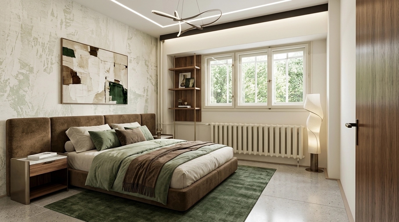 Contemporary Bedroom design — interior photo by GenRoom AI