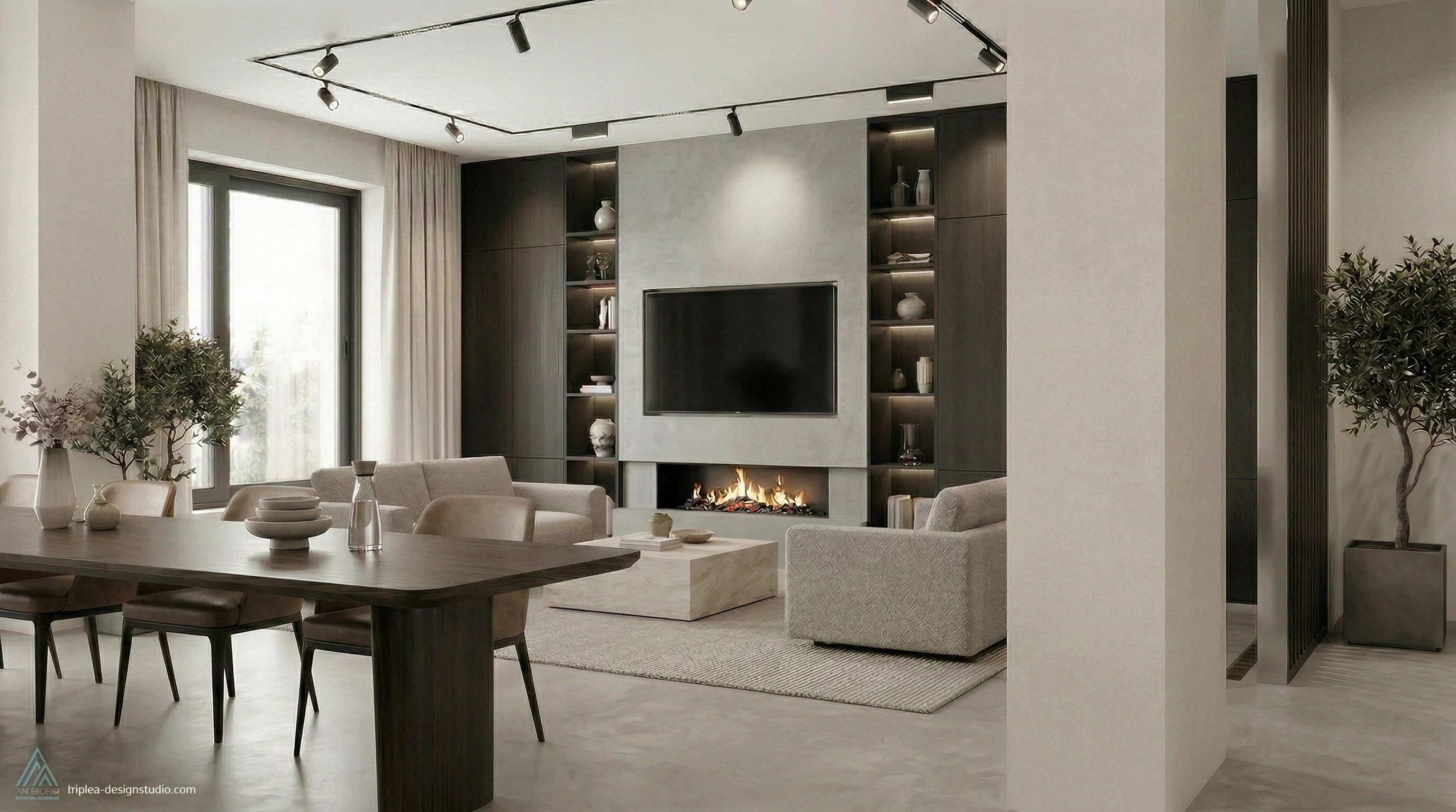 Minimalism Living Room design — interior photo by GenRoom AI