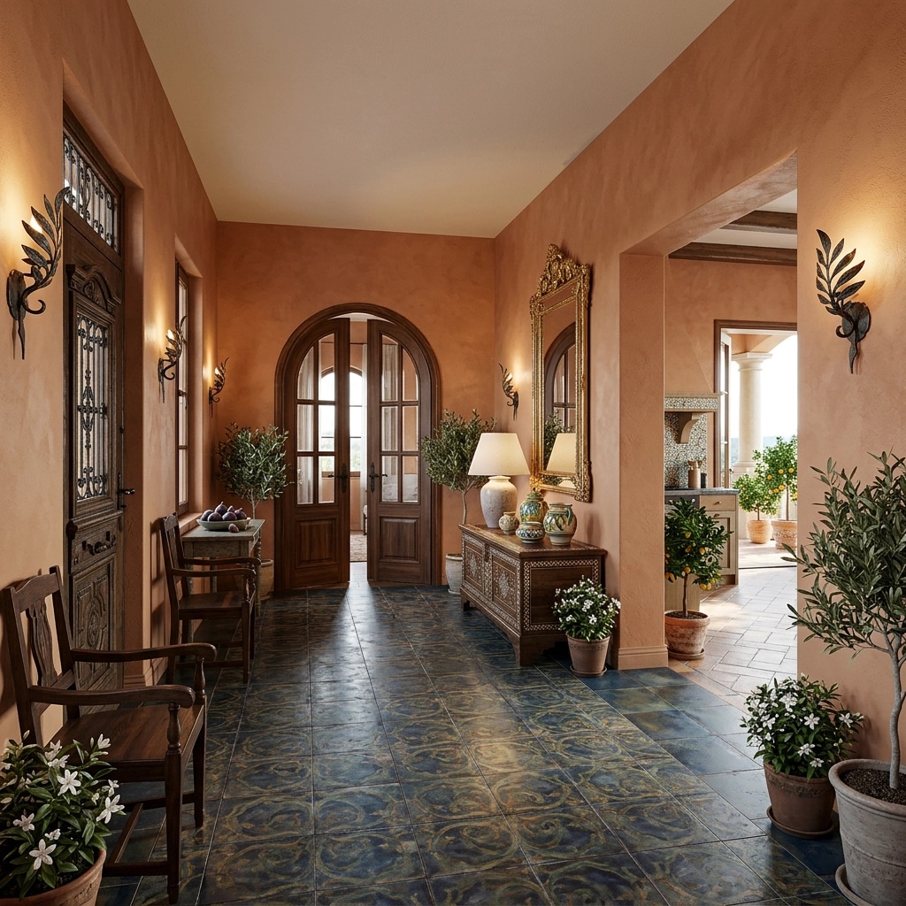 Interior design in Mediterranean style — Hallway by GenRoom AI