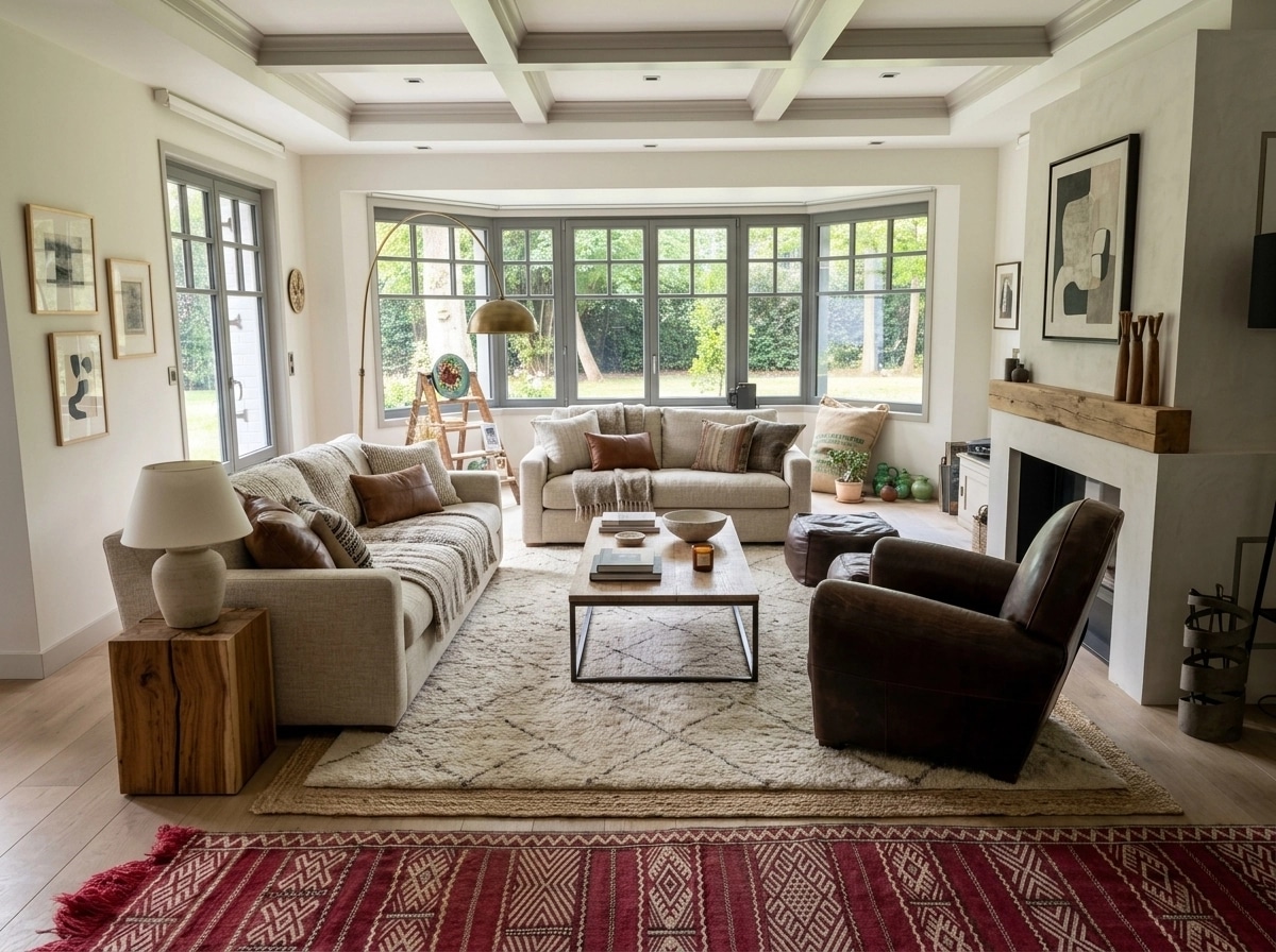 Interior design in Modern Farmhouse style — Living Room by GenRoom AI