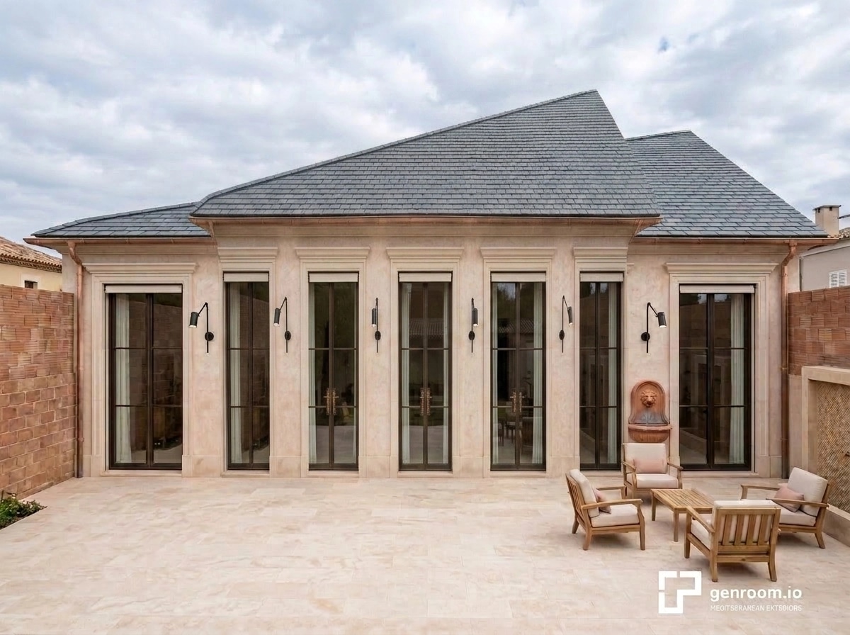 Facade design in Mediterranean Facade style — Facade by GenRoom AI