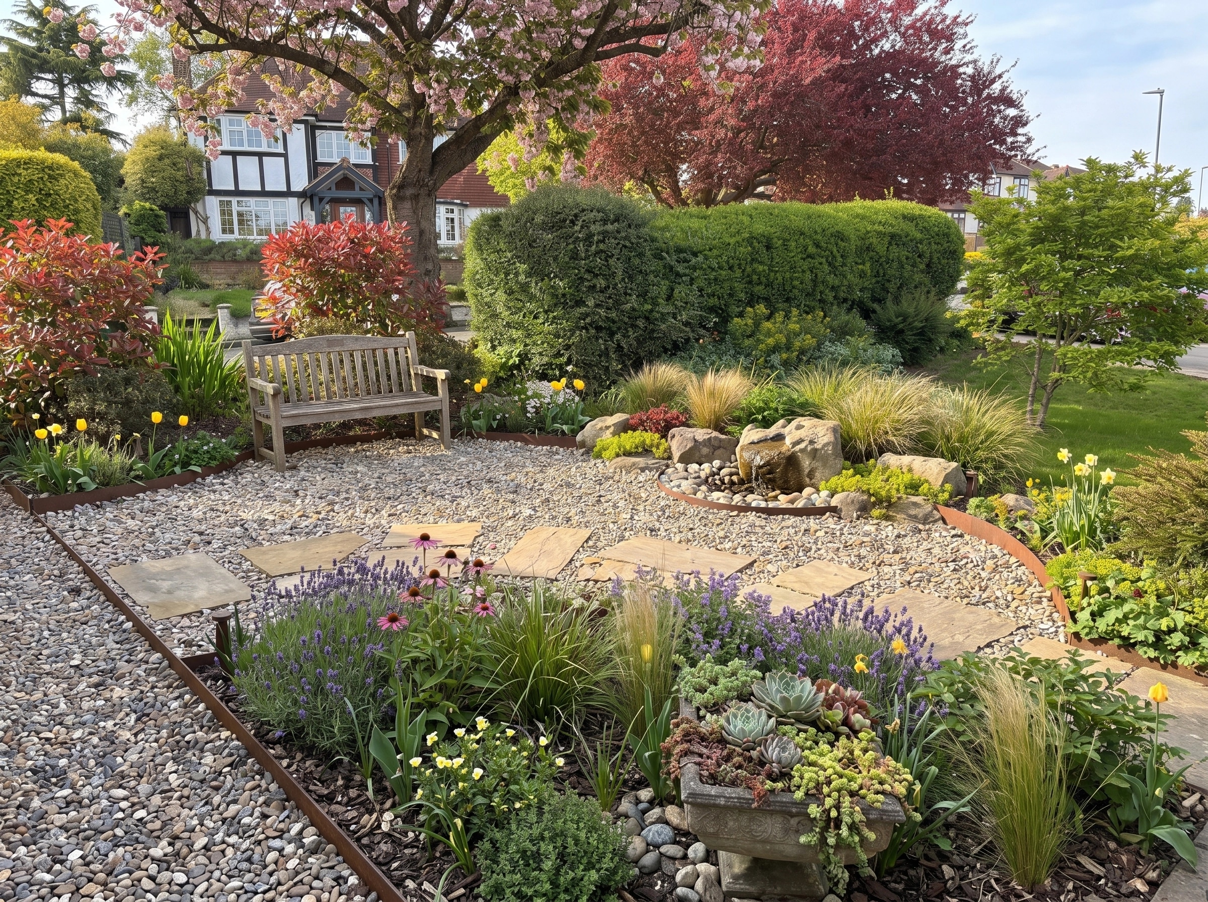 Country Rustic Garden Yard design — yard photo by GenRoom AI