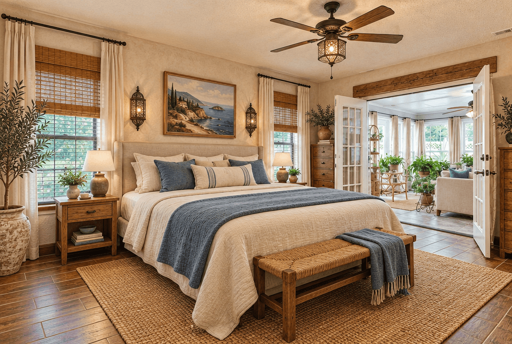 Interior design in Mediterranean style — Bedroom by GenRoom AI
