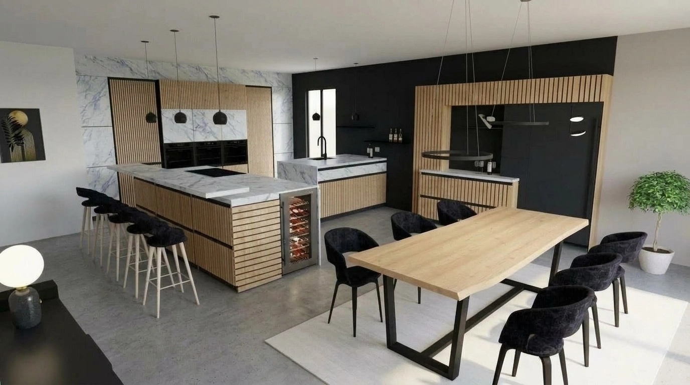Kitchen interior in no_style style — photo by GenRoom AI