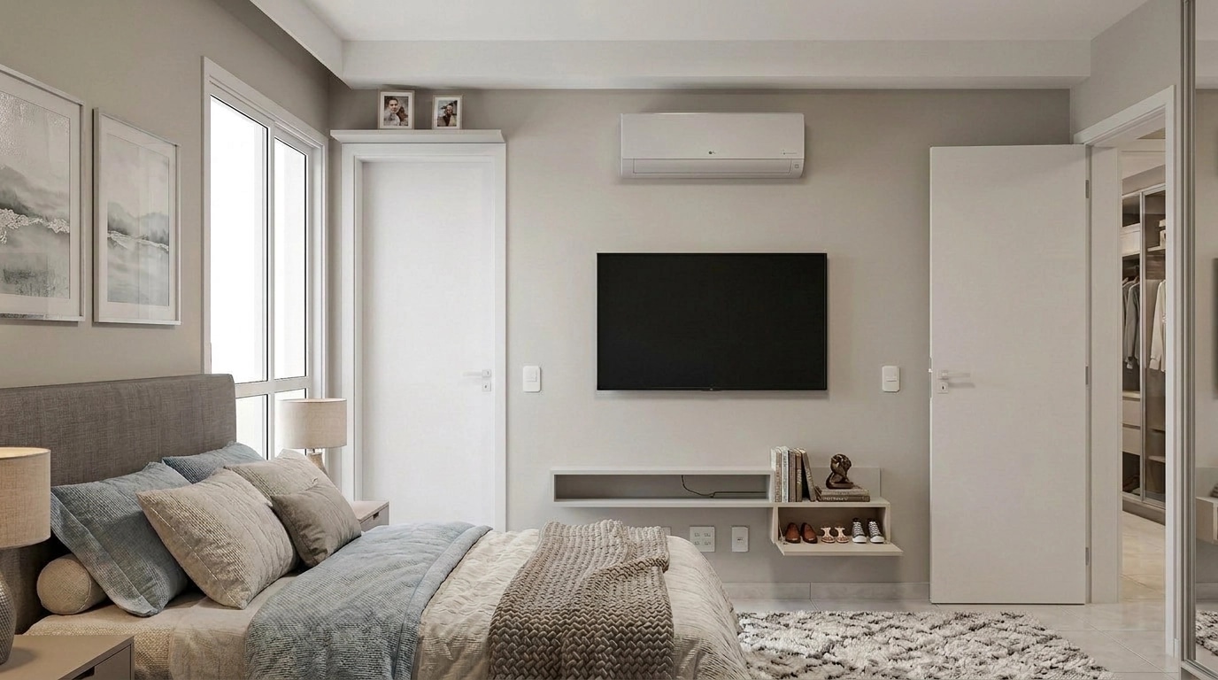 Transitional Bedroom design — interior photo by GenRoom AI