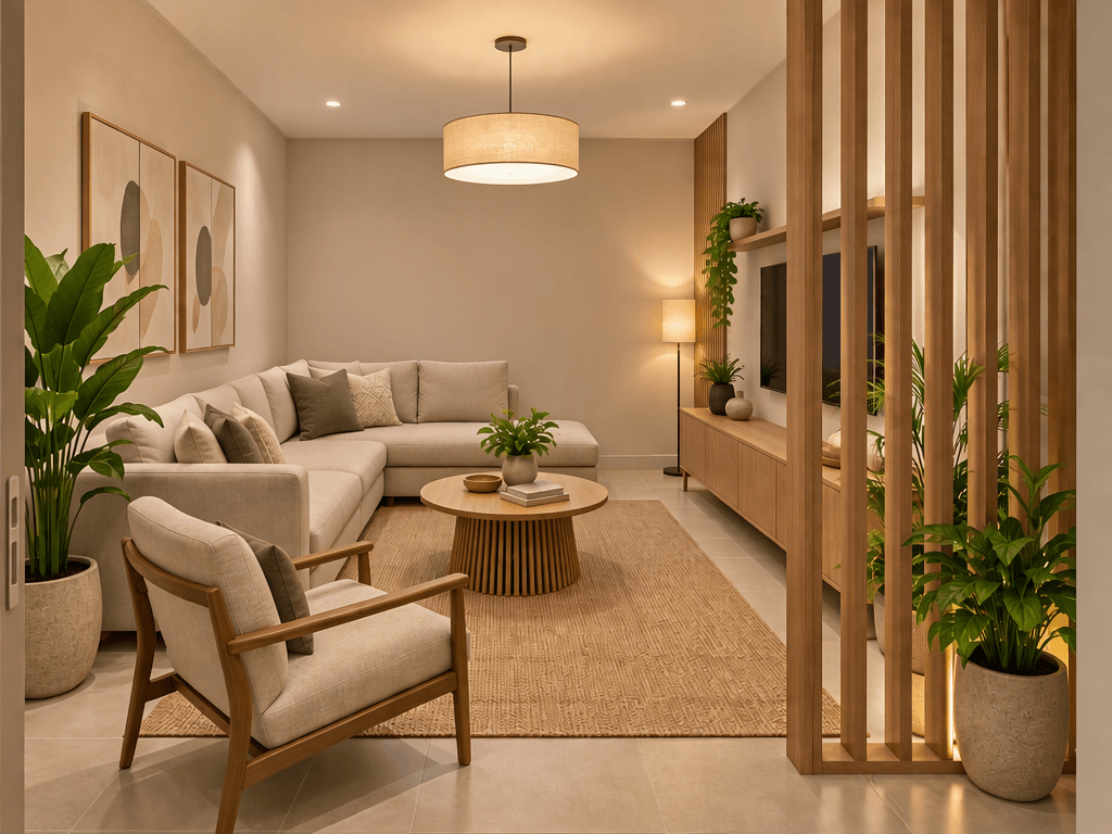 Interior design in Contemporary style — Living Room by GenRoom AI