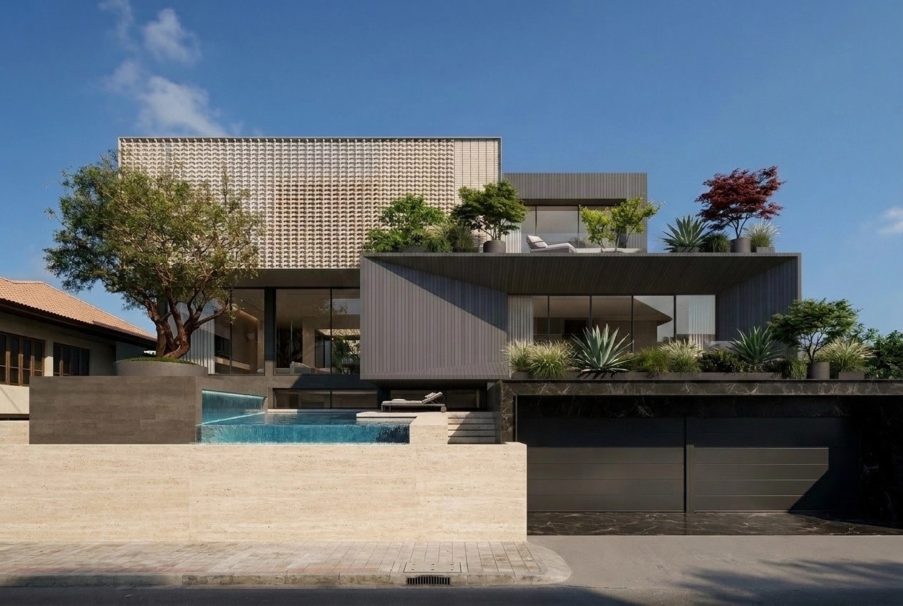 Facade design in Minimalist Facade style — Facade by GenRoom AI