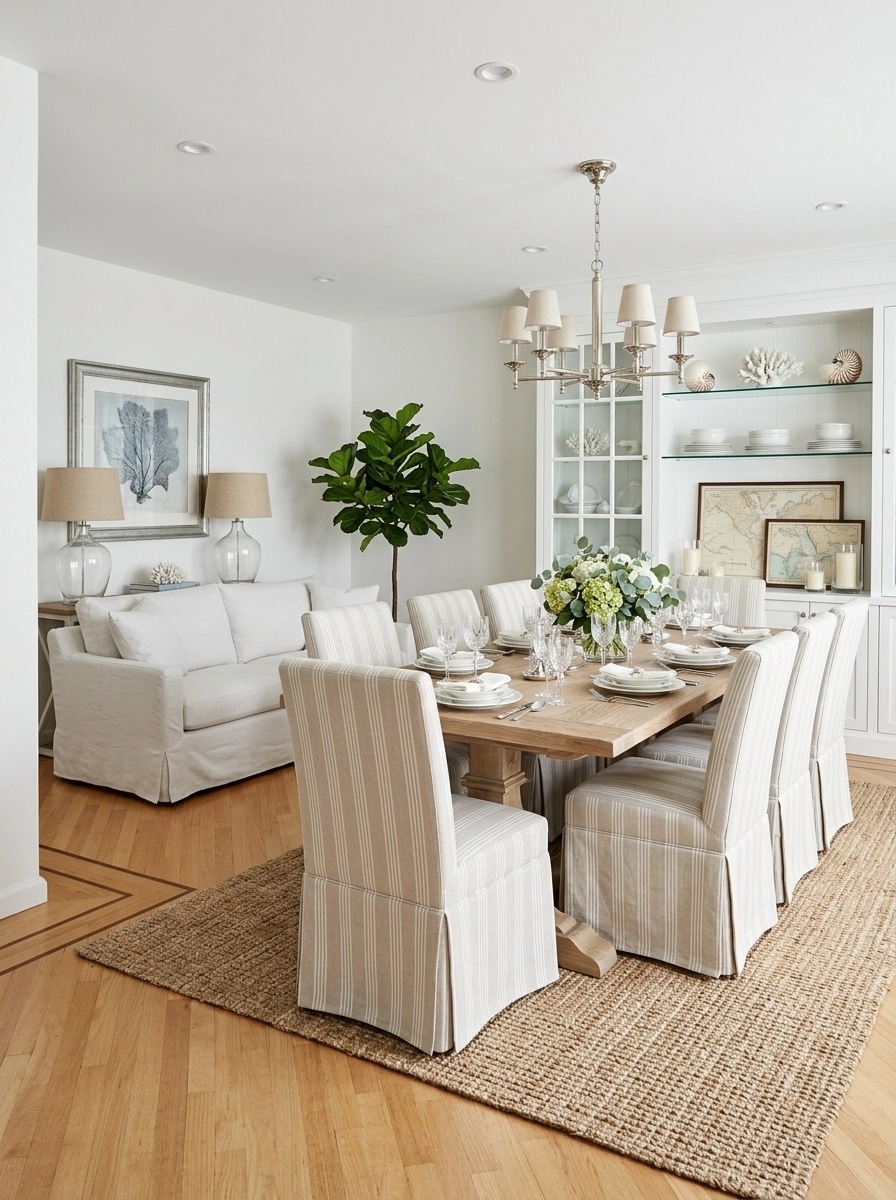 Interior desain di Coastal / Hamptons gaya — dining_room oleh GenRoom AI