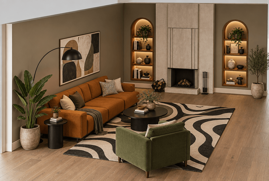 Interior design in Contemporary style — Living Room by GenRoom AI