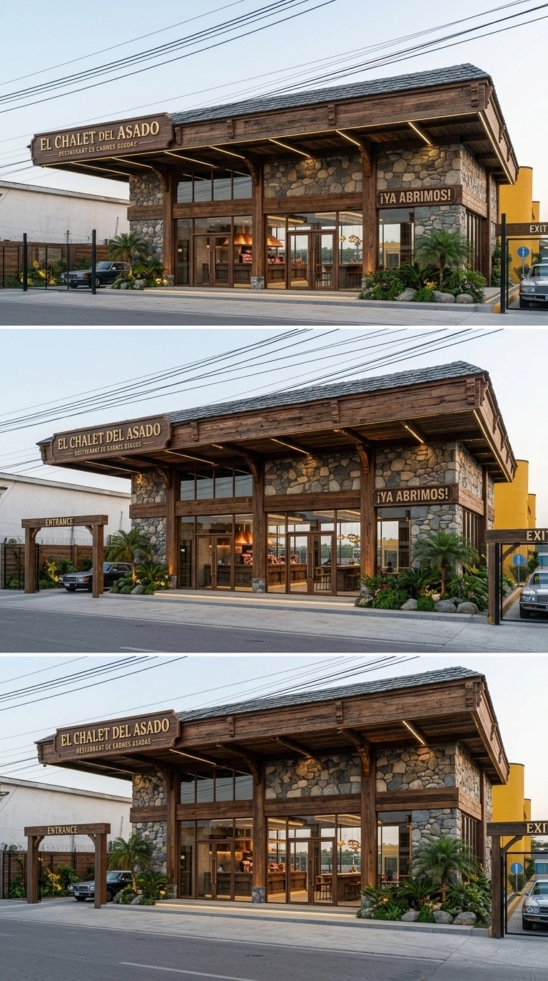 Facade design in Chalet Facade style — photo by GenRoom AI