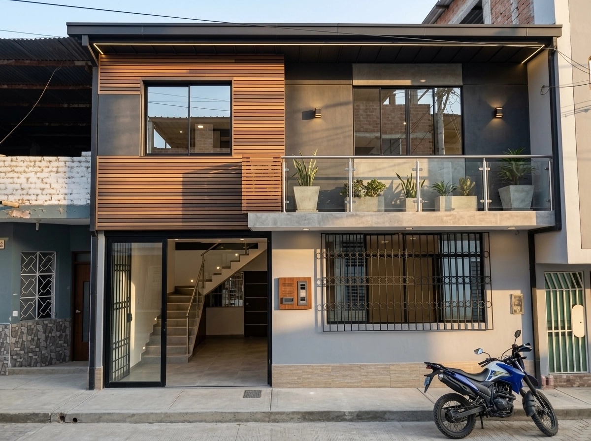 Facade design in Contemporary Facade style — Facade by GenRoom AI