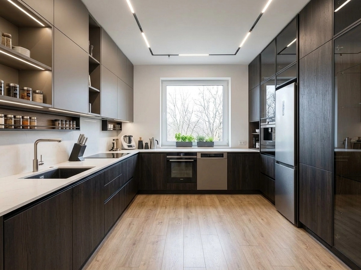 Kitchen interior in Contemporary style — photo by GenRoom AI