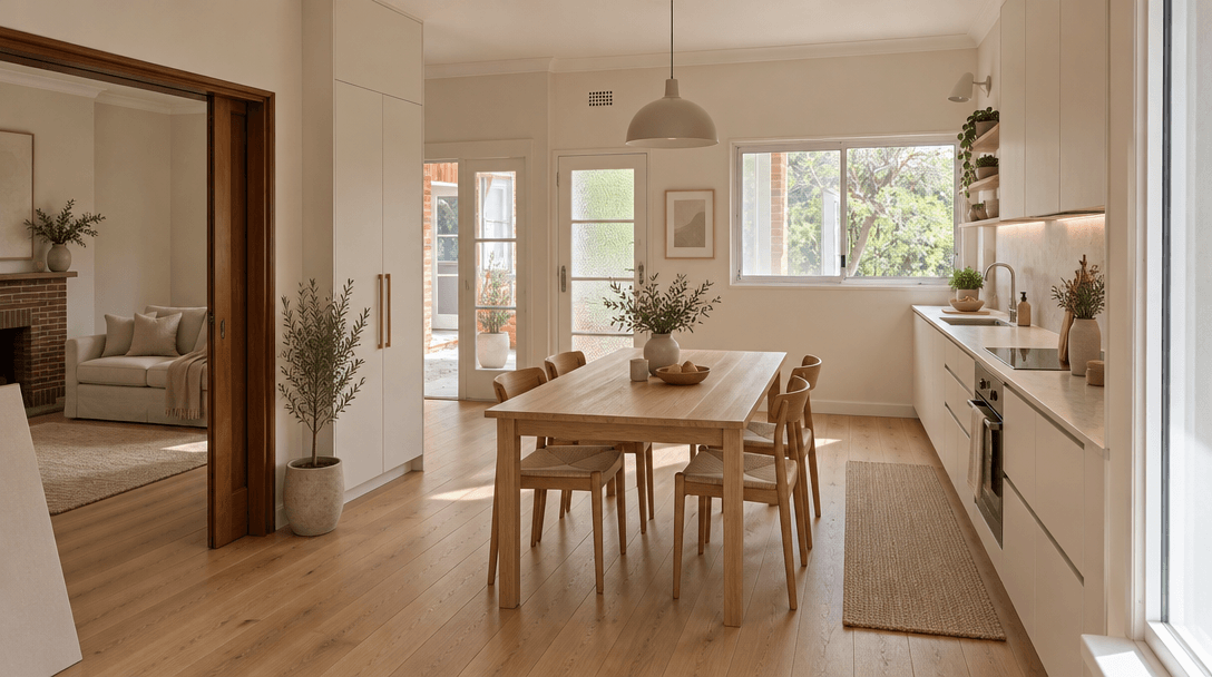 Minimalism Kitchen design — interior photo by GenRoom AI