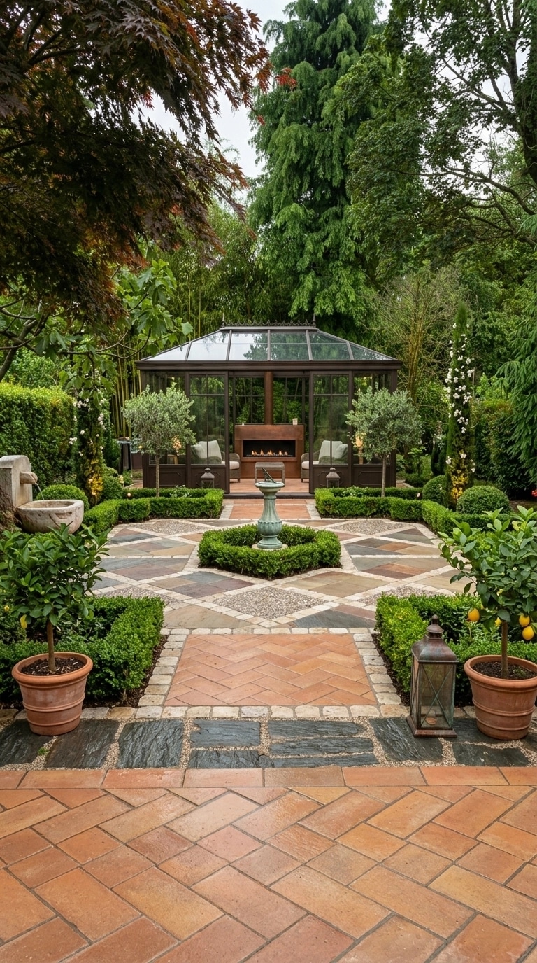 Italian Courtyard Yard design — yard photo by GenRoom AI