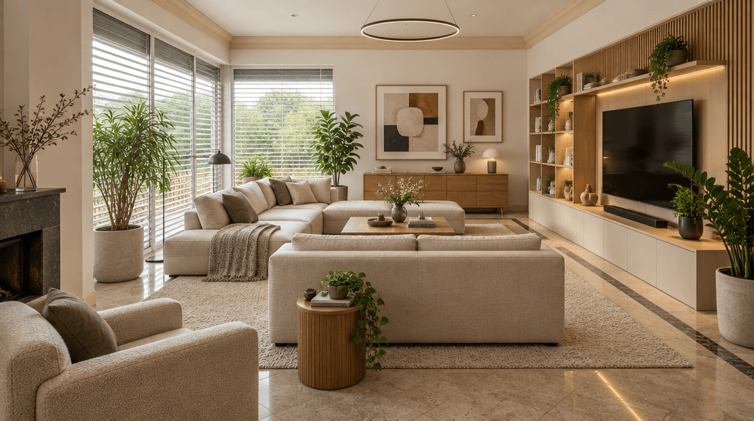 Minimalism Living Room design — interior photo by GenRoom AI