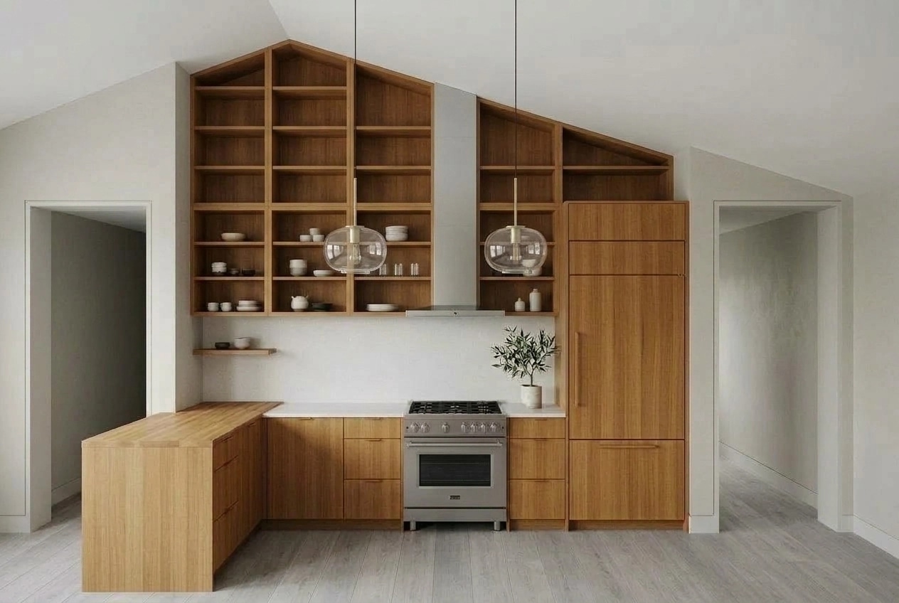 Interior design in Scandinavian style — Kitchen by GenRoom AI