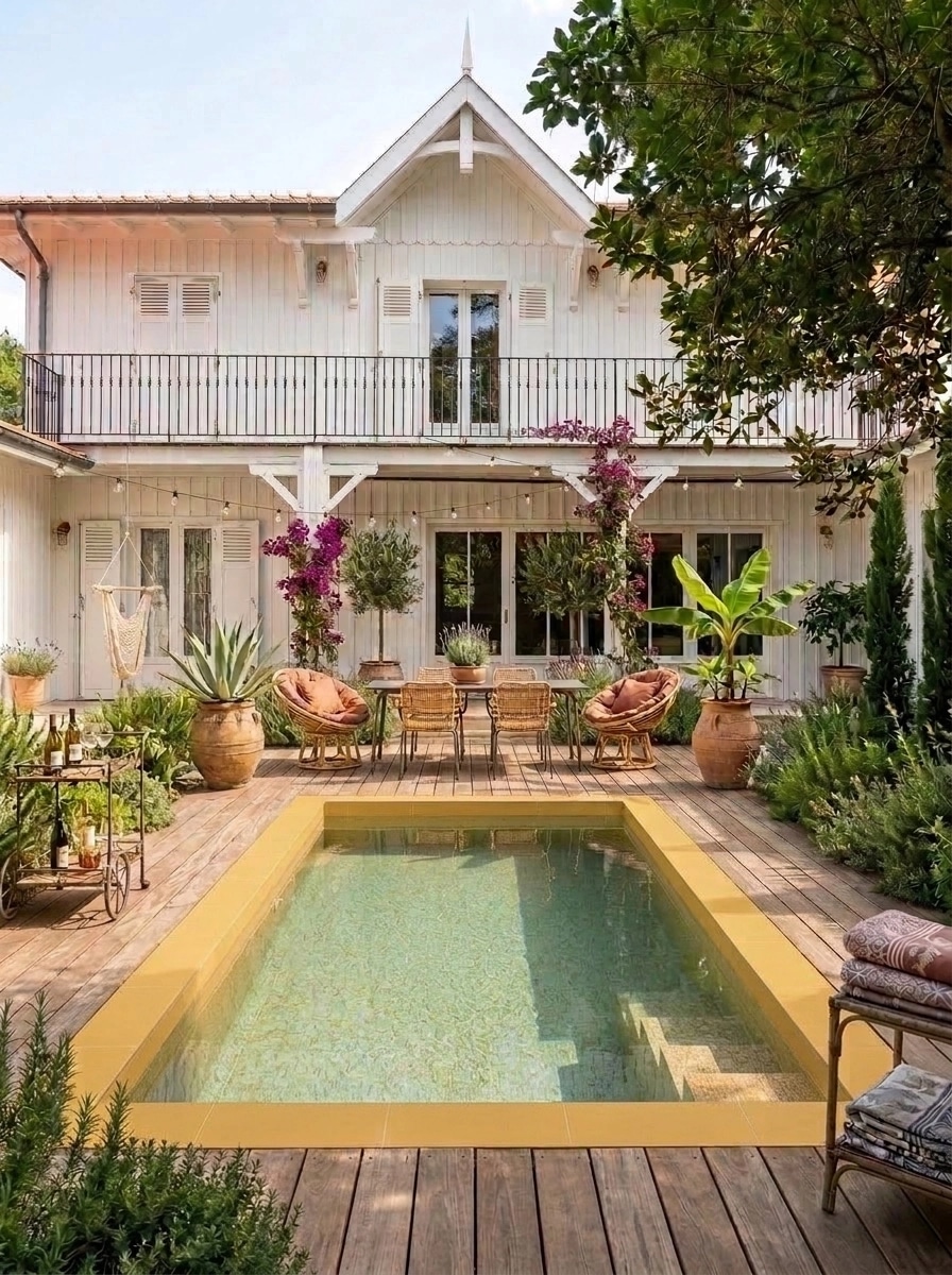 Landscape design in Mediterranean Yard style — Yard by GenRoom AI