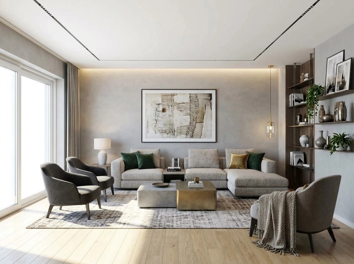 Interior design in Contemporary style — Living Room by GenRoom AI