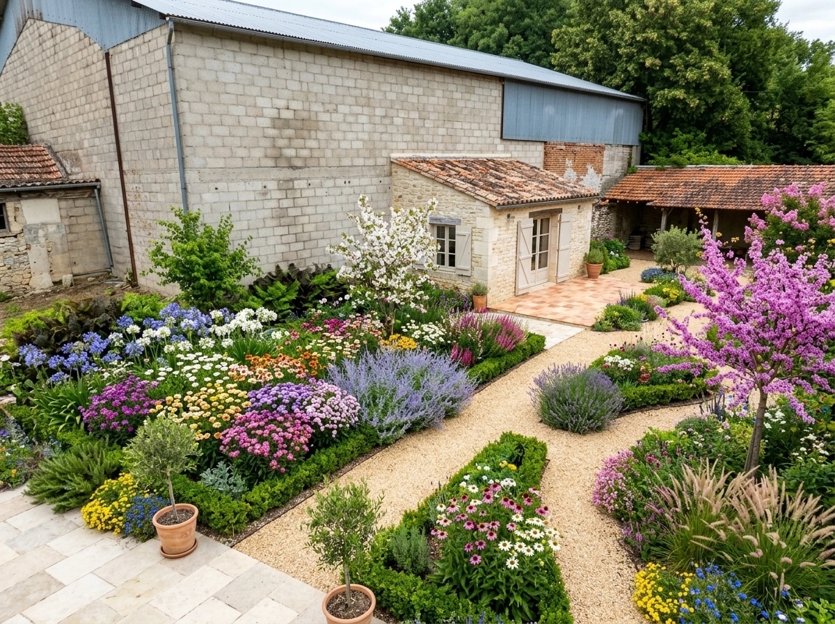 Landscape design in Mediterranean Yard style — Yard by GenRoom AI